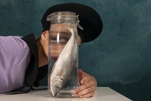 En surrealistisk fiskblick av Christine von Diepenbroek
