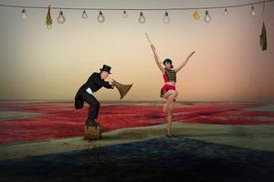 Cirkusföreställning på teater av Christine von Diepenbroek