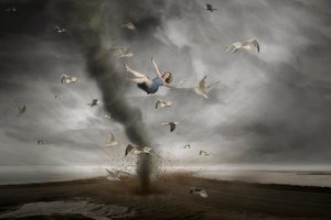 Kvinna i en tornado av Christine von Diepenbroek
