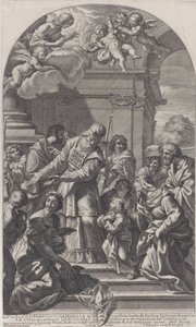 Presentationen av jungfrun i templet, 1670-80. av Christof Lederwasch