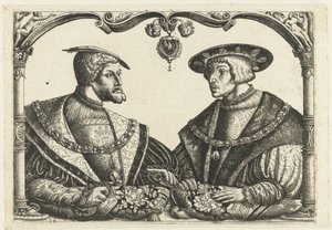 Karl V och Ferdinand I av Christoffel Bockstorffer