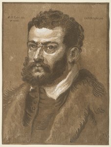 Byst av en skäggig man Doge Giovanni Cornaro, 1632-1636. av Christoffel Jegher