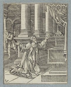 Davids omvändelse och straff av Christoffel van Sichem (II)