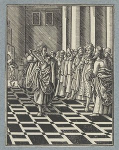Jeremia och Babyloniens ok av Christoffel van Sichem (II)