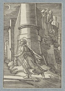 Pauls flykt från Damaskus av Christoffel van Sichem (II)