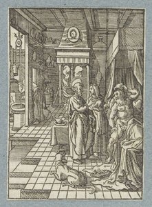 Peter dödar Aeneas av Christoffel van Sichem (II)
