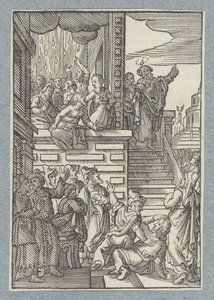 Petrus predikar i Jerusalem av Christoffel van Sichem (II)