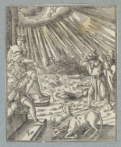 Boskapspest eller hagel- och åskväderpest av Christoffel van Sichem (II)