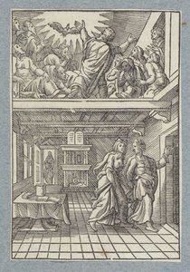 Den helige Andes utgjutelse av Christoffel van Sichem (II)