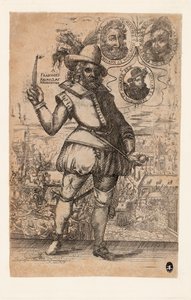 François Ravaillac 1578-1610, mördaren av kung Henrik IV av Frankrike. av Christoffel van Sichem