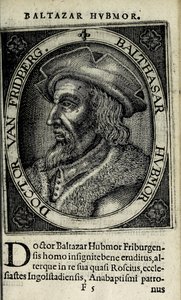Balthasar Hubmaier, illustration från 