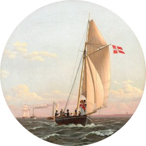 Danska: Segling från Köpenhamn till Charlottenlund Segling från Köpenhamn till Charlottenlund av Christoffer Wilhelm Eckersberg