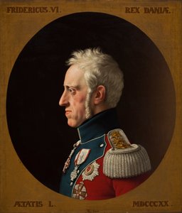 Porträtt av Fredrik VI av Danmark 1768-1839, 1839. av Christoffer Wilhelm Eckersberg