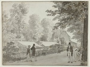 Relais, Avenue des Champs-Élysées, Paris (framsidan); Scen från Odysseus liv (baksida) av Christoffer Wilhelm Eckersberg