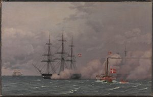 Köpenhamns hamn den 1 maj 1832 av Christoffer Wilhelm Eckersberg