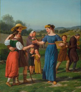 "Jungfrun från fjärran" Från dikten av Schiller av Christoffer Wilhelm Eckersberg