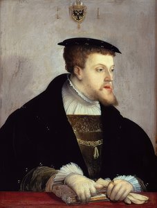 Porträtt av kejsar Karl V (1500-1558). Omkring 1532
