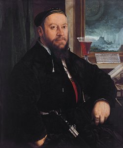 Porträtt av Matthäus Schwarz av Christoph Amberger