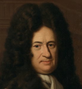 Tyska: Porträtt av filosofen Gottfried Wilhelm Freiherr von Leibniz Porträtt av Gottfried Leibniz (1646-1716), tysk filosof av Christoph Bernhard Francke
