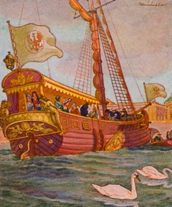 Lustyacht / Pleasure Yacht (färglitografi)