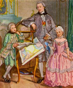 Prinzenerzieher / Prinspedagog (färglitografi)