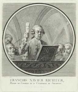Porträtt av kompositören Franz Xaver Richter 1709-1789, 1785. av Christophe Guerin
