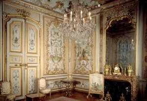 Utsikt över apornas kabinett eller "La Grande Singerie"" av Christophe Huet (1700-1759) 1737 Chantilly, Musee Conde