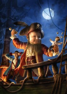 Den lille piratens äventyr i månskenet av Christophe Kiciak