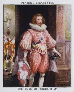 Hertigen av Buckingham, Steenie, favorit till kung James I (färg litho)