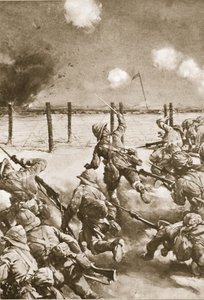 Den 2:a Dorsets vid Kut-el-Amara, attackerar de turkiska förklaringarna (lithO) av Christopher Clark