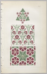 Konsten att dekorativ design: med en bilaga, som visar de timmar på dygnet då blommor öppnar, publicerad av Day & Son, London, 1862 av Christopher Dresser