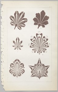 Konsten att dekorativ design: med en bilaga, som visar de timmar på dygnet då blommor öppnar, publicerad av Day & Son, London, 1862 av Christopher Dresser