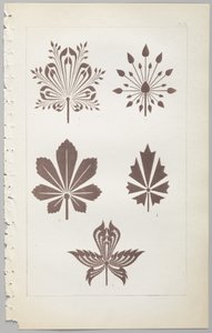 Konsten att dekorativ design: med en bilaga, som visar de timmar på dygnet då blommor öppnar, publicerad av Day & Son, London, 1862 av Christopher Dresser