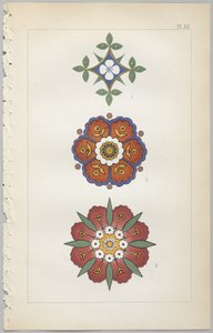 Konsten att dekorativ design: med en bilaga, som visar de timmar på dygnet då blommor öppnar, publicerad av Day & Son, London, 1862 av Christopher Dresser