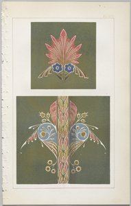 Konsten att dekorativ design: med en bilaga, som visar de timmar på dygnet då blommor öppnar, publicerad av Day & Son, London, 1862 av Christopher Dresser