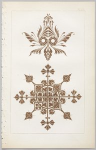 Konsten att dekorativ design: med en bilaga, som visar de timmar på dygnet då blommor öppnar, publicerad av Day & Son, London, 1862 av Christopher Dresser