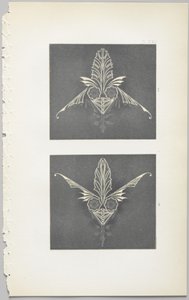 Konsten att dekorativ design: med en bilaga, som visar de timmar på dygnet då blommor öppnar, publicerad av Day & Son, London, 1862 av Christopher Dresser