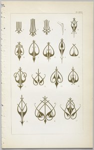 Konsten att dekorativ design: med en bilaga, som visar de timmar på dygnet då blommor öppnar, publicerad av Day & Son, London, 1862