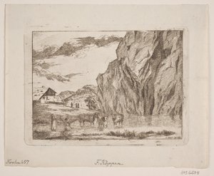 Bergslandskap av Christopher Friederich Köppen