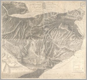 Ett nytt filosofiskt korografiskt diagram över East-Kent av Christopher Packe