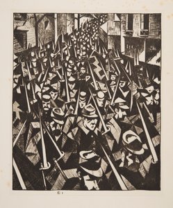 A Dawn, 1914, pub. 1915. av Christopher Richard Wynne Nevinson