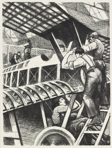 Montering av delar, 1917 av Christopher Richard Wynne Nevinson