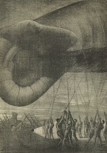 Hauling Down an Observation Balloon at Night, 1918 av Christopher Richard Wynne Nevinson