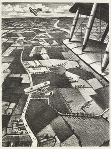 I luften, 1917 av Christopher Richard Wynne Nevinson