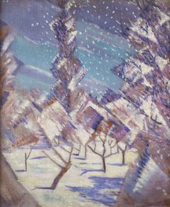 De fyra årstiderna: vinter, ca 1919 av Christopher Richard Wynne Nevinson