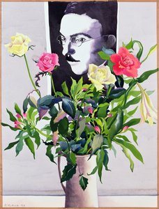 Fernando Pessoa (1888-1935), Rosor och liljor (wc på papper)