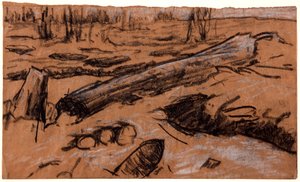 Ett fallen träd, c1914. av Christopher Williams
