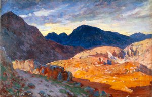"Solnedgång i de walesiska kullarna", 1893-1934