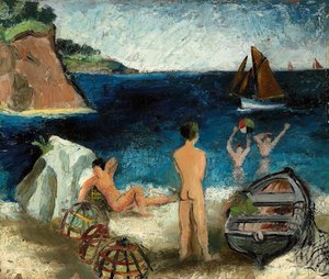 Badande vid havet, Treboul
