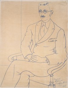 Porträtt av Gerald Reitlinger, 1926 av Christopher Wood